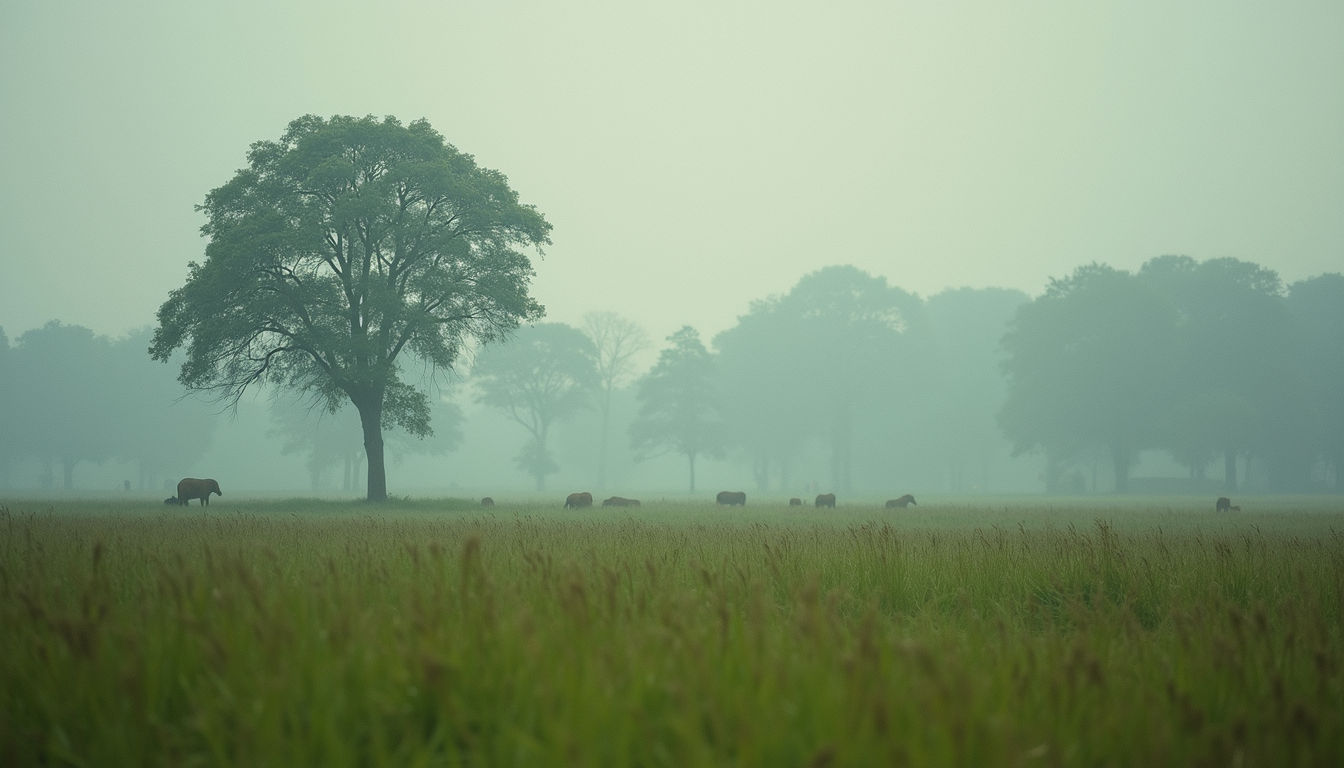Eye-level view of Kaziranga National Park's landscape