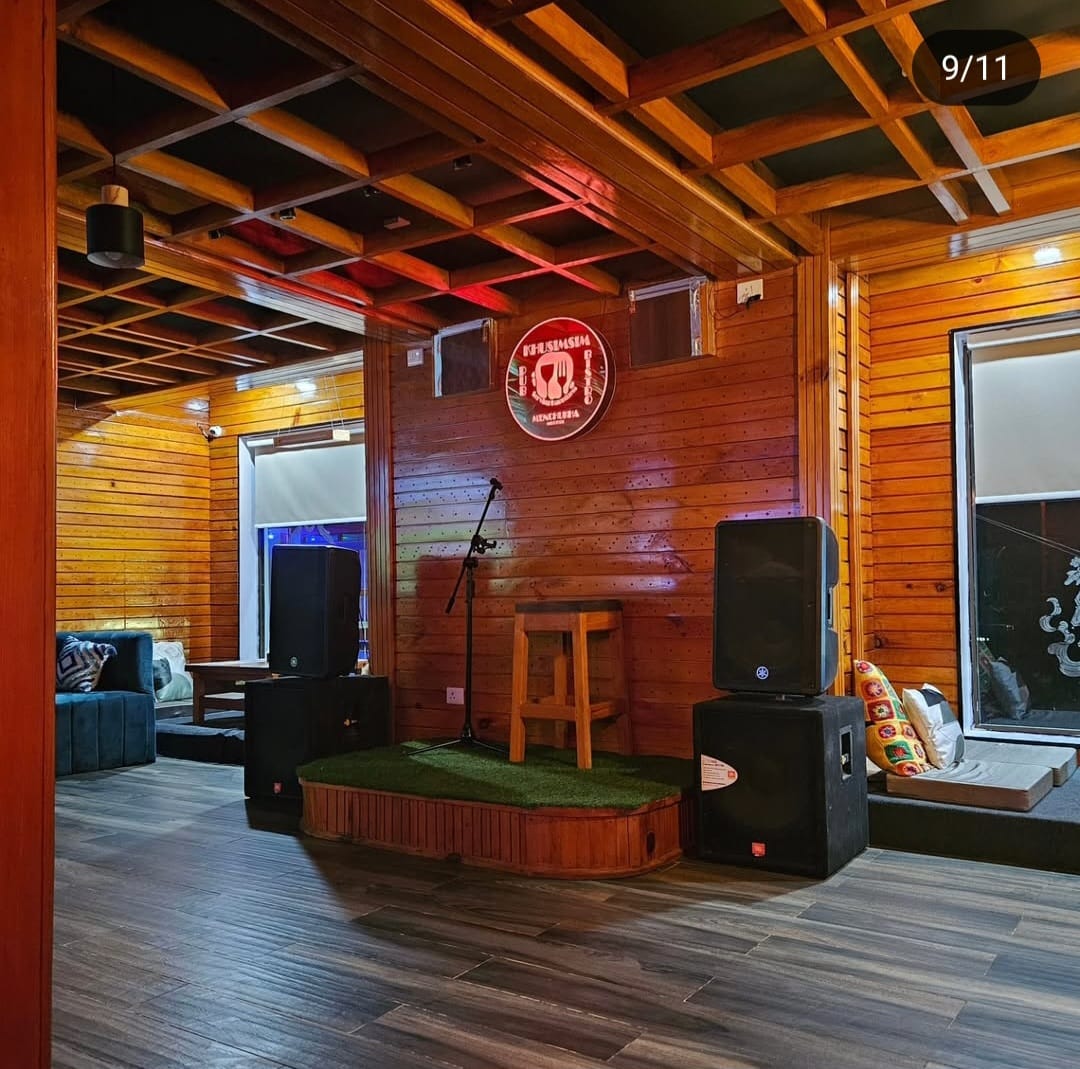 On-site restaurant at Khusimsim Mechuka homestay serving Memba thukpa and local trout