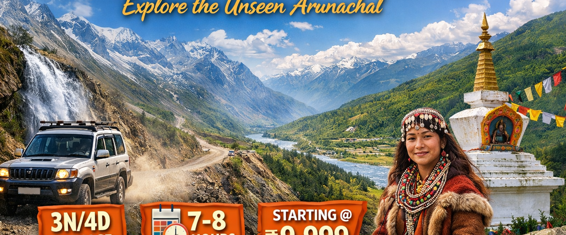 Roing to Anini Distance & Travel Time (7–8 Hours)