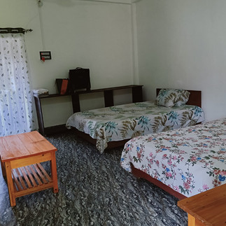 Scenic balcony view from Kaji Lodge Anini overlooking Dibang River and forests, perfect for sunrise 