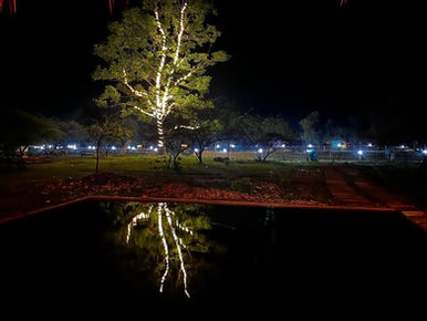 Guests enjoying sunbathing on the riverside deck at Tafra Deih Resort