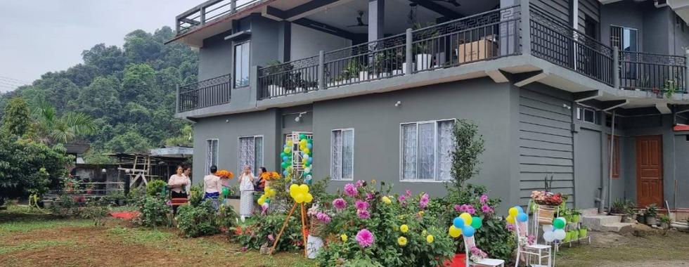 Cozy Linya Homestay Aalo exterior by Sipu River in West Siang Arunachal Pradesh, perfect homestay ne