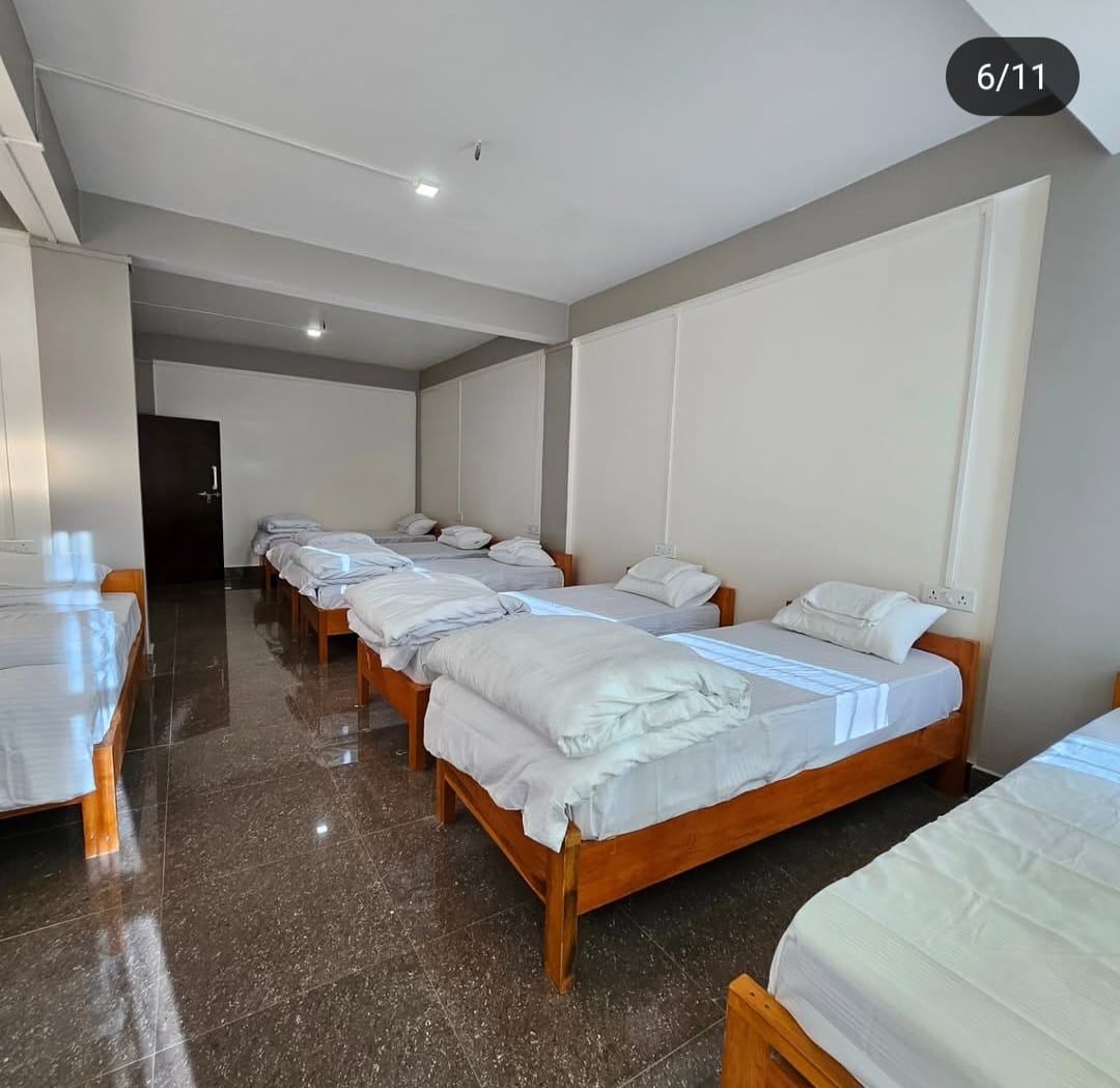 Khusimsim Mechuka homestay 7-bed dormitory room at ₹700 per person, budget group stay