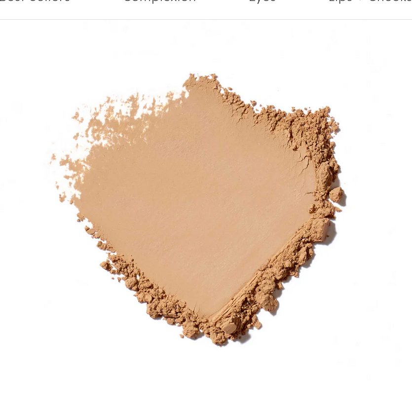Example of medium shade of mineral powder.