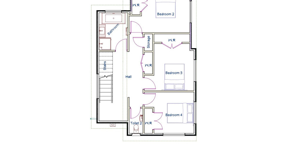 Lower level floor plan of JAPAC Home at 8 Mangatainoka Lane. Two-storey family home with 4 bedrooms, two bathrooms open plan living and dining with attached garage.