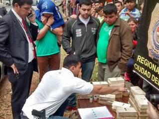 Detienen a abogados con 30 kilos de cocaína en Caaguazú