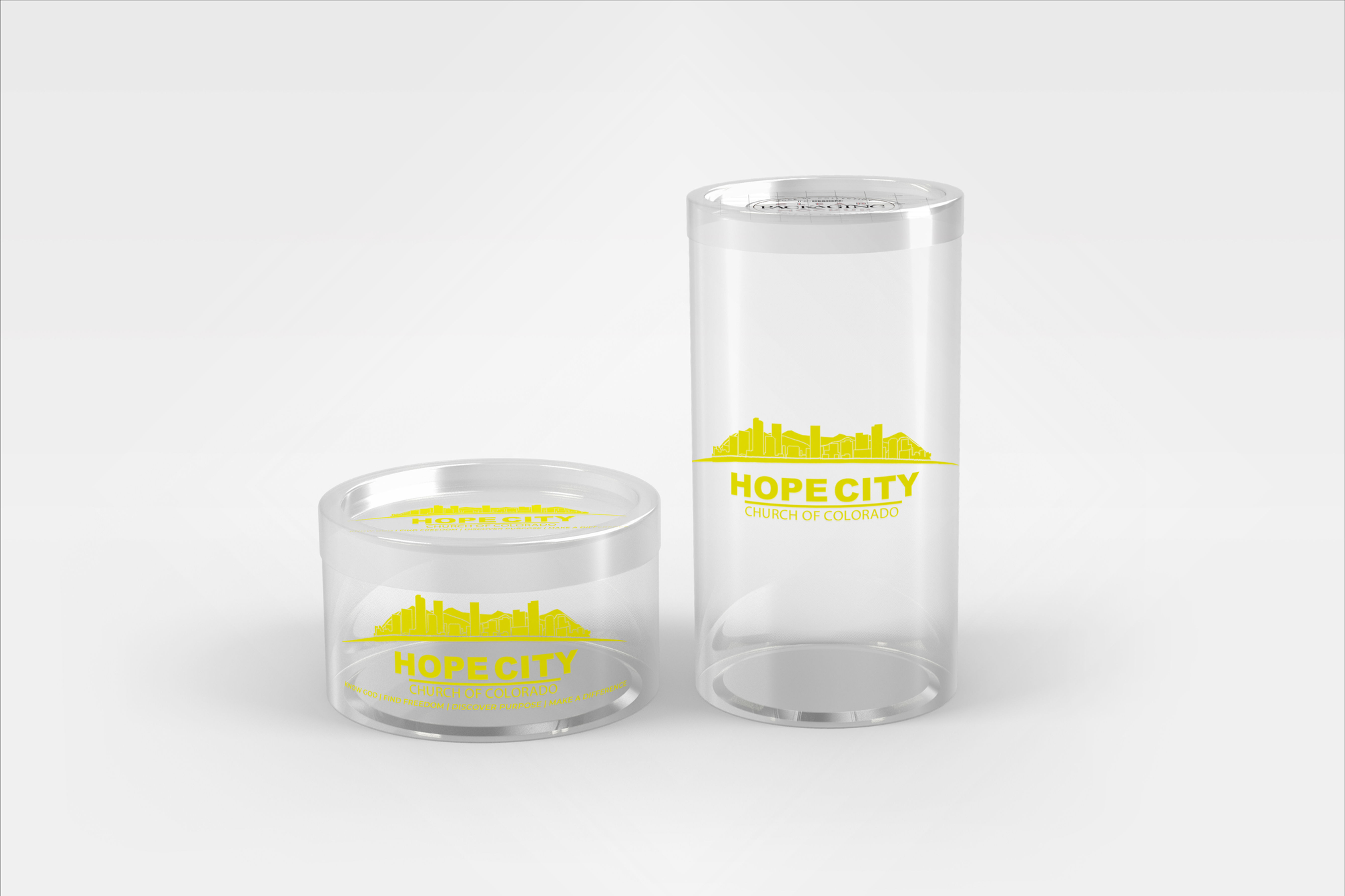 Hope City Church Of Colorado Clear Back Logo Sticker