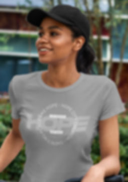 Hope City Church Of Colorado (Unisex) Gray Circle Slogan T