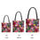 Thumbnail: Floral peonies and roses Tote Bags USA 3 sizes by Georgie & Lexy