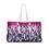 Thumbnail: purple and white sunset white pampas grass silhouette printed weekender bag by georgie and lexy work-travel-play