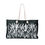 Thumbnail: black and white moonlit white pampas grass silhouette printed weekend bag by georgie and lexy gifts and home work-travel-play