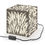 Thumbnail: Beige & white cube lamp Coastal Sand Dune white pampas grass silhouettes. Georgie & Lexy Gifts & Home homeware USA.