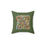 Thumbnail: Personalized Faux Suede Sage Green Throw Pillows with Illuminated Floral Alphabet W. Georgie and Lexy Gifts and Home USA.