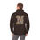 Thumbnail: Brown Unisex Gildan 18500 Hooded Sweatshirt Personalized with name in Illuminated Letters. Georgie & Lexy Gifts & Home USA.