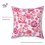 Thumbnail: Pink Floral Stripe Throw Pillows 14”, 16”, 18” 20” size with pink peonies. Madelaine Bedding. Georgie & Lexy Gifts & Home USA