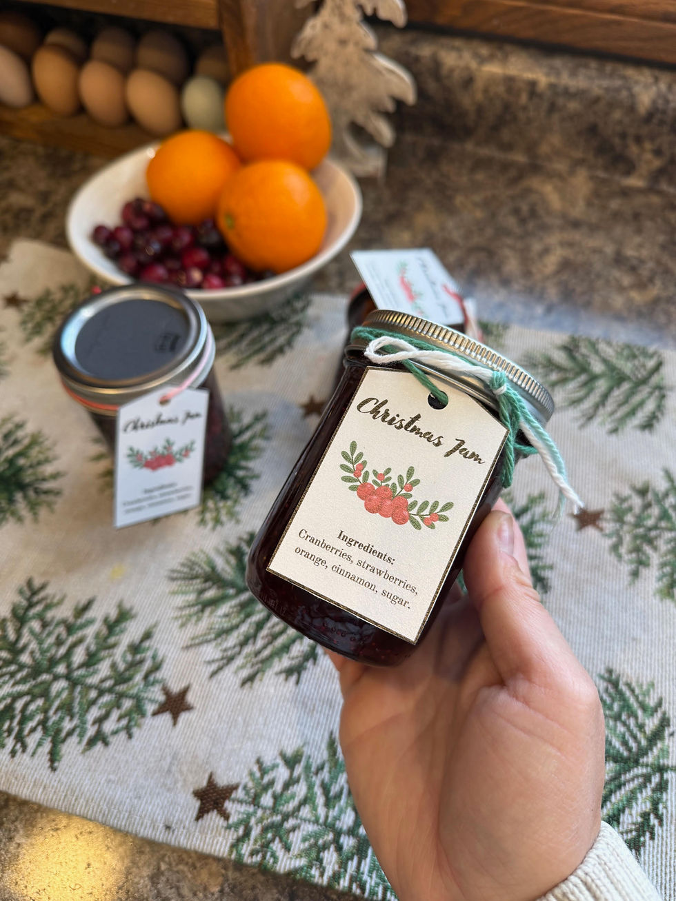 Cranberry- Strawberry Orange Christmas Jam