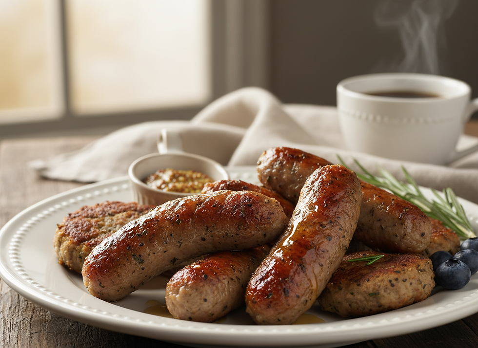 Firefly_Gemini Flash_a plate of breakfast sausage 26966.png