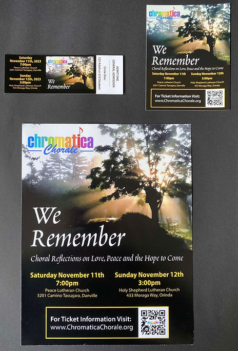 chorale fall 2023 marketing materials