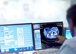 Vista da estação de trabalho de radiologia