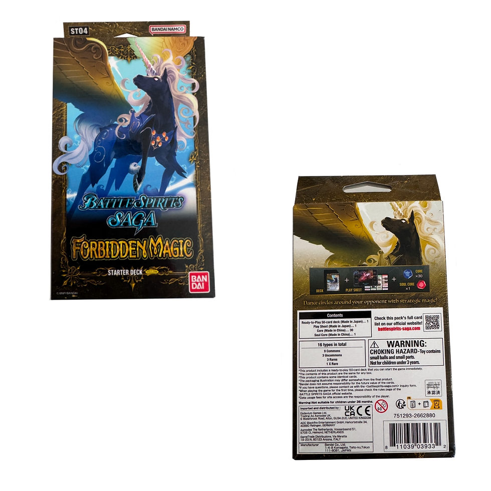 BANDAI Battle Spirits Saga Forbidden Magic Starter Deck ST04 Yellow