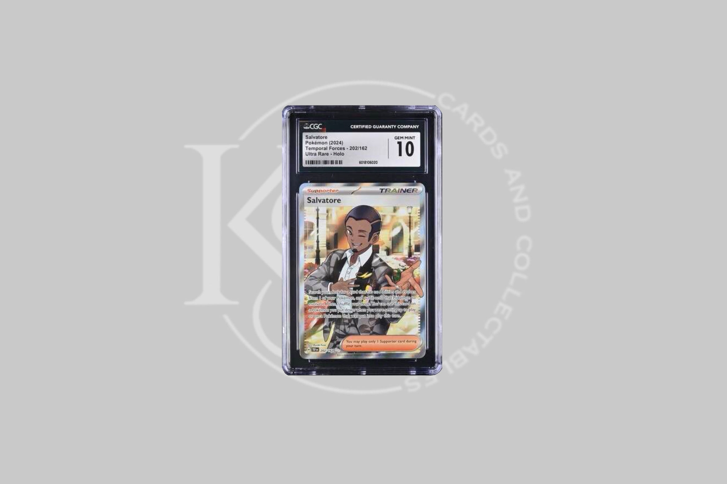 Pokemon TCG Graded Salvatore 202/162 Temporal Forces CGC GEM MINT 10