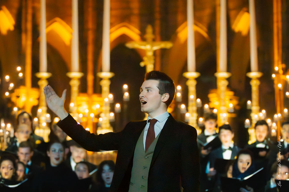 Concert de Noël, illuminé à la bougie