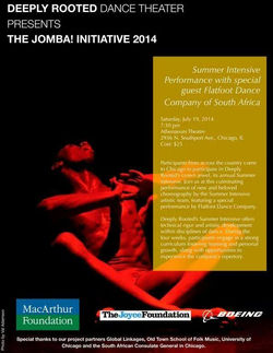 DRDT Presents The Jomba! Initiative