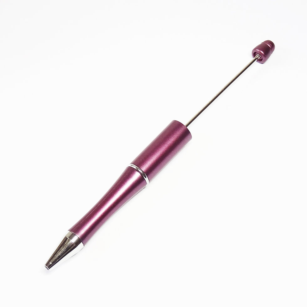 Thumbnail: beadable ballpoint pens in various colours, make your own beaded pen