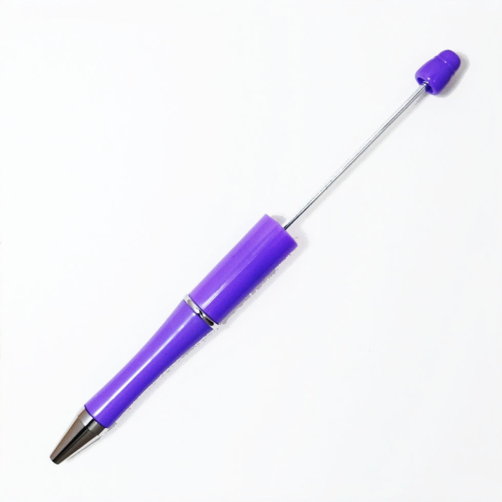 Thumbnail: beadable ballpoint pens in various colours, make your own beaded pen