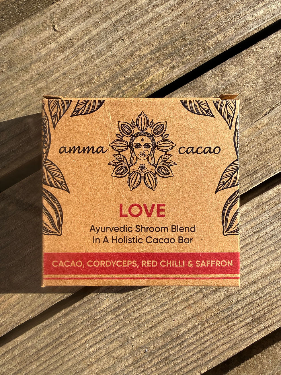 Love - zeremonieller Kakao 36g Taler - Vorderseite