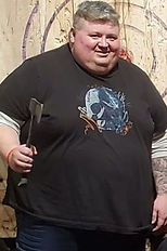 Matt, 40, before losing 145kg with men's weight loss coach Dominik