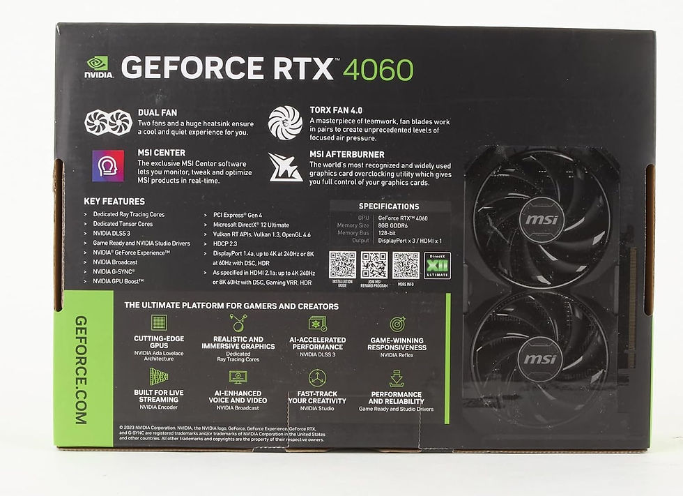 Thumbnail: MSI Geforce RTX 4060 Ventus 2X 8GB GDDR6