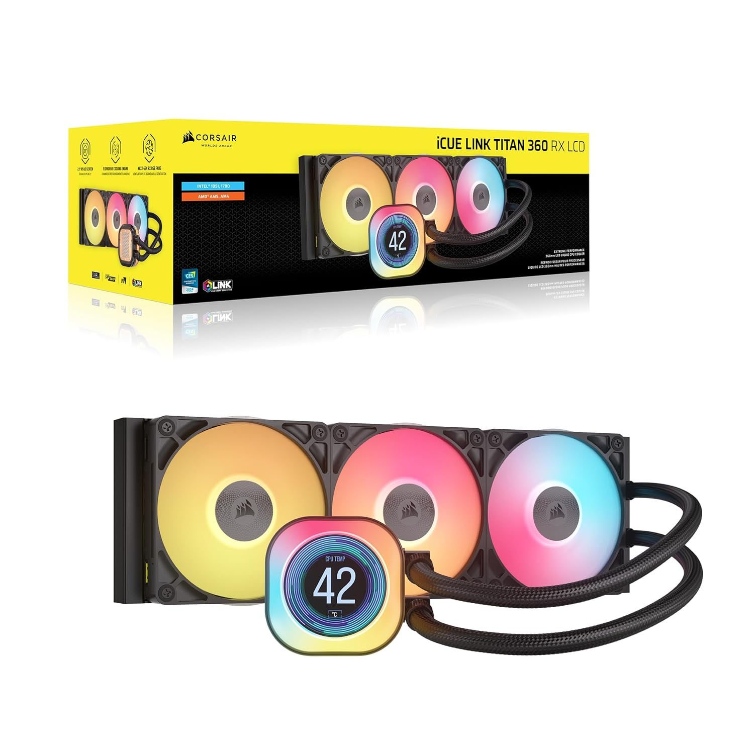 Corsair iCUE Link Titan 360 RX LCD