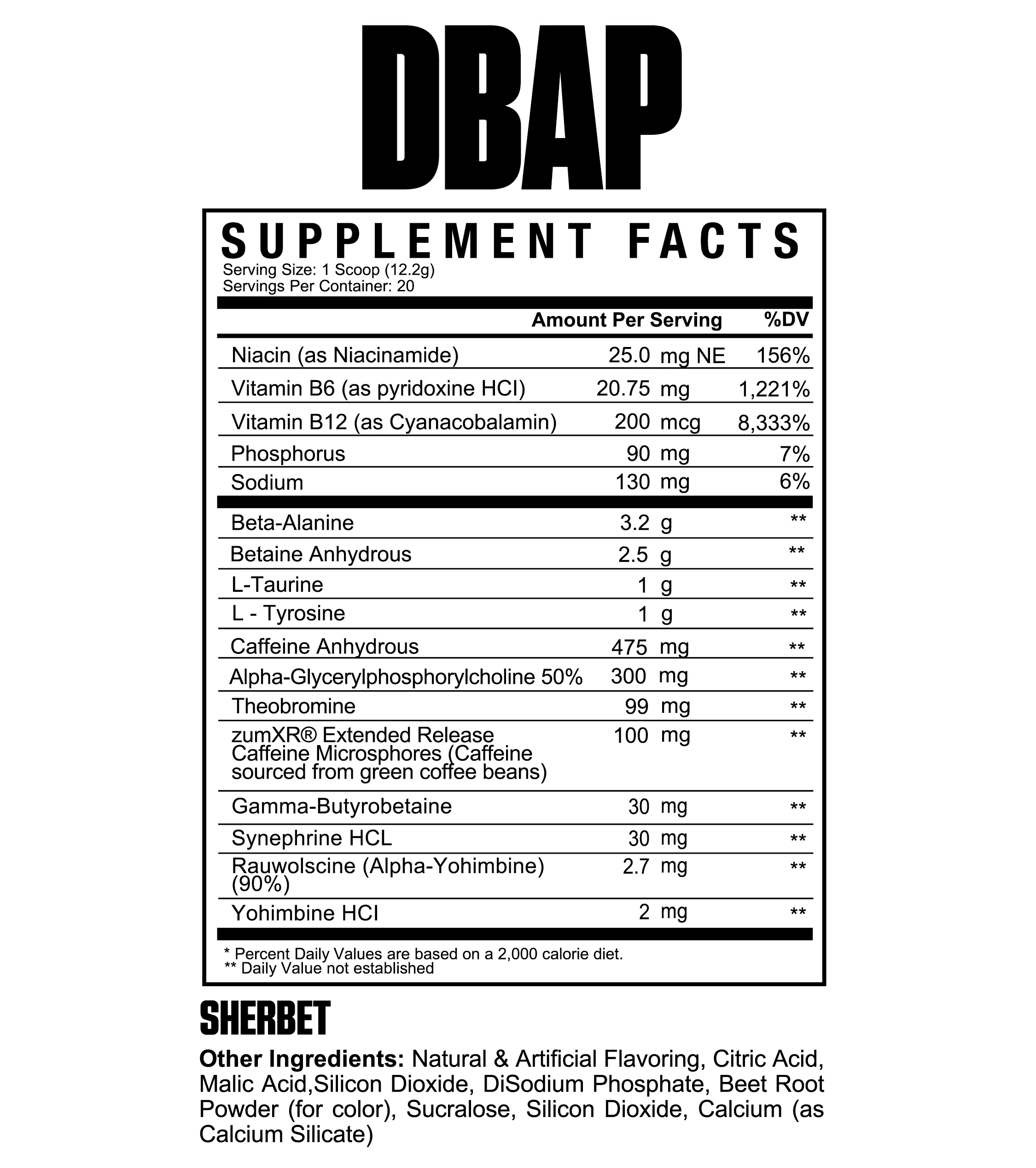 DBAP // HIGHSTIM PREWORKOUT Fitness First Supps