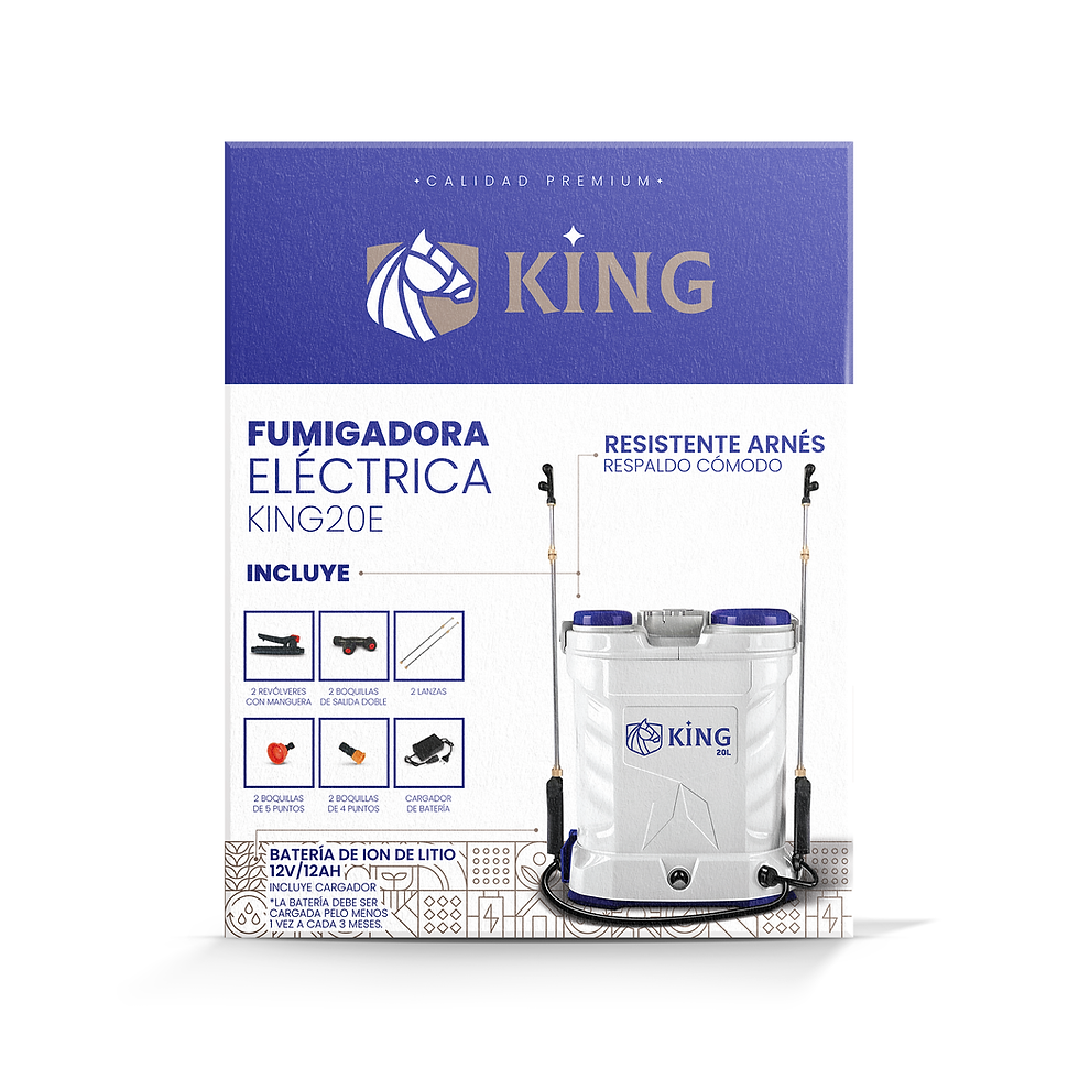 Miniatura: Fumigadora agrícola King batería de litio