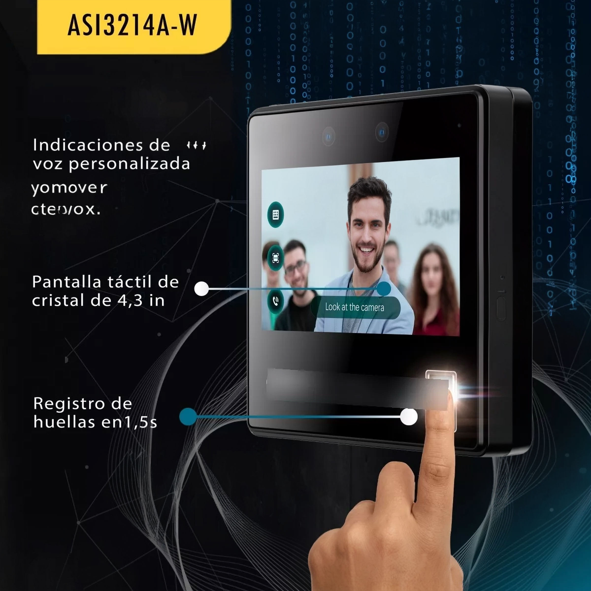 RELOJ DE PRESENTISMO / CONTROL DE ASISTENCIA FACIAL DAHUA