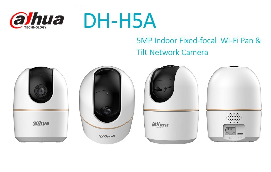 4 CAMARAS WIFI DAHUA H5A ROBOTIZADAS 5MP AUDIO