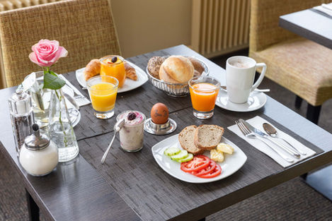 Frühstück im Hotel Allegra 