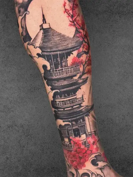 tokyo sleeve tattoo