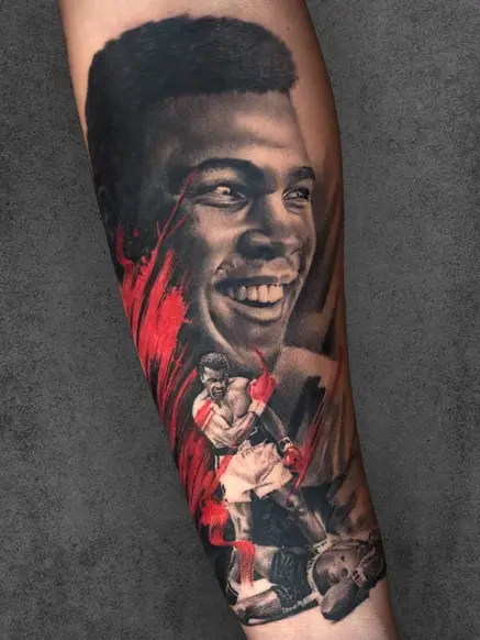 muhammad ali portrait tattoo