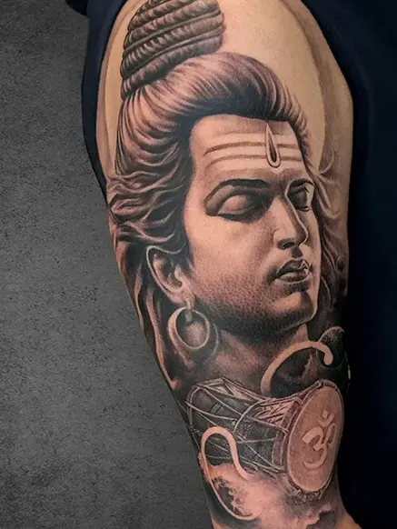 shiva and damru tattoo