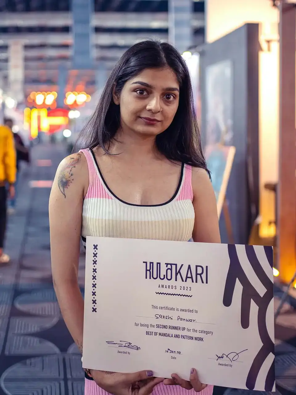 Sakshi panwar an award winning tattoo artist is a leading tattoo artist in India