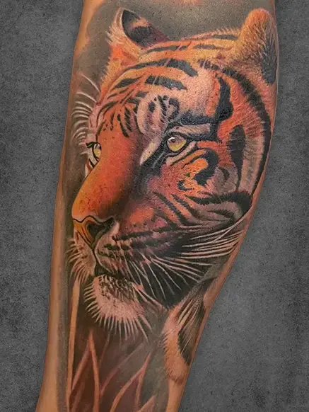 portrait tiger tattoo