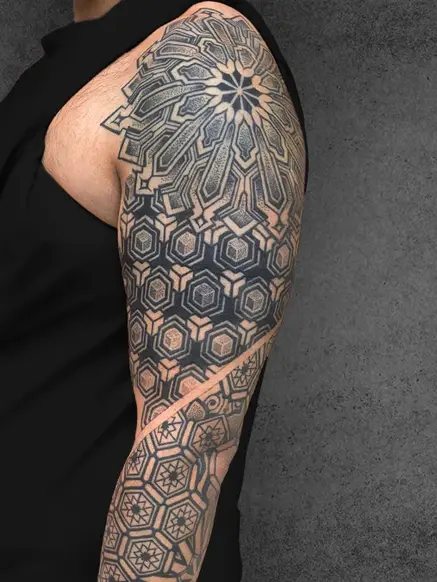 mandala sleeve tattoo design
