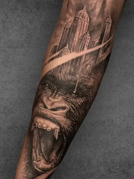 dualism king kong tattoo