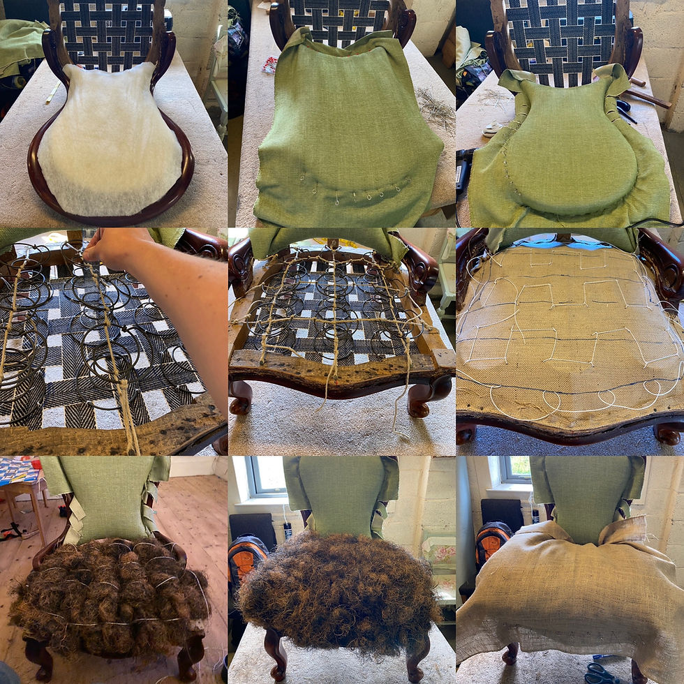 Thumbnail: Green Victorian Nursing Chair