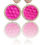 Thumbnail: Round Crystal Earrings - Pink