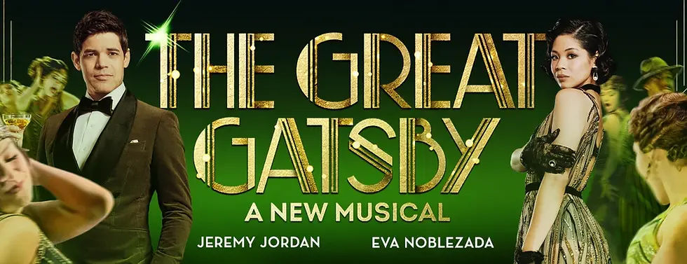 The Great Gatsby starring Jeremt Jordan & Eva Noblezada. Book by Katie Kerrigan.