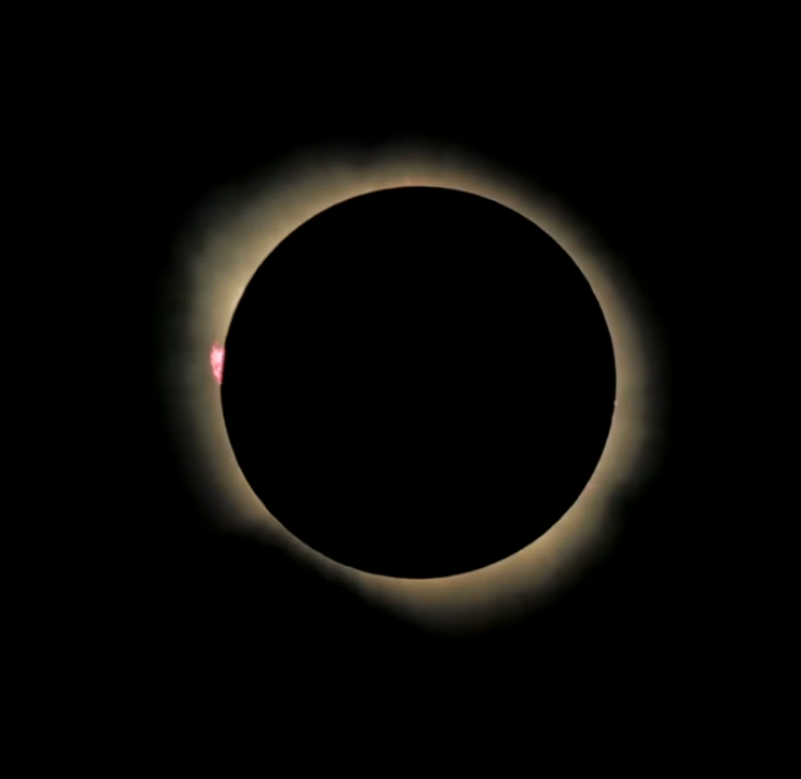 Solar eclipse image from NASA - YouTube - August 12, 2026