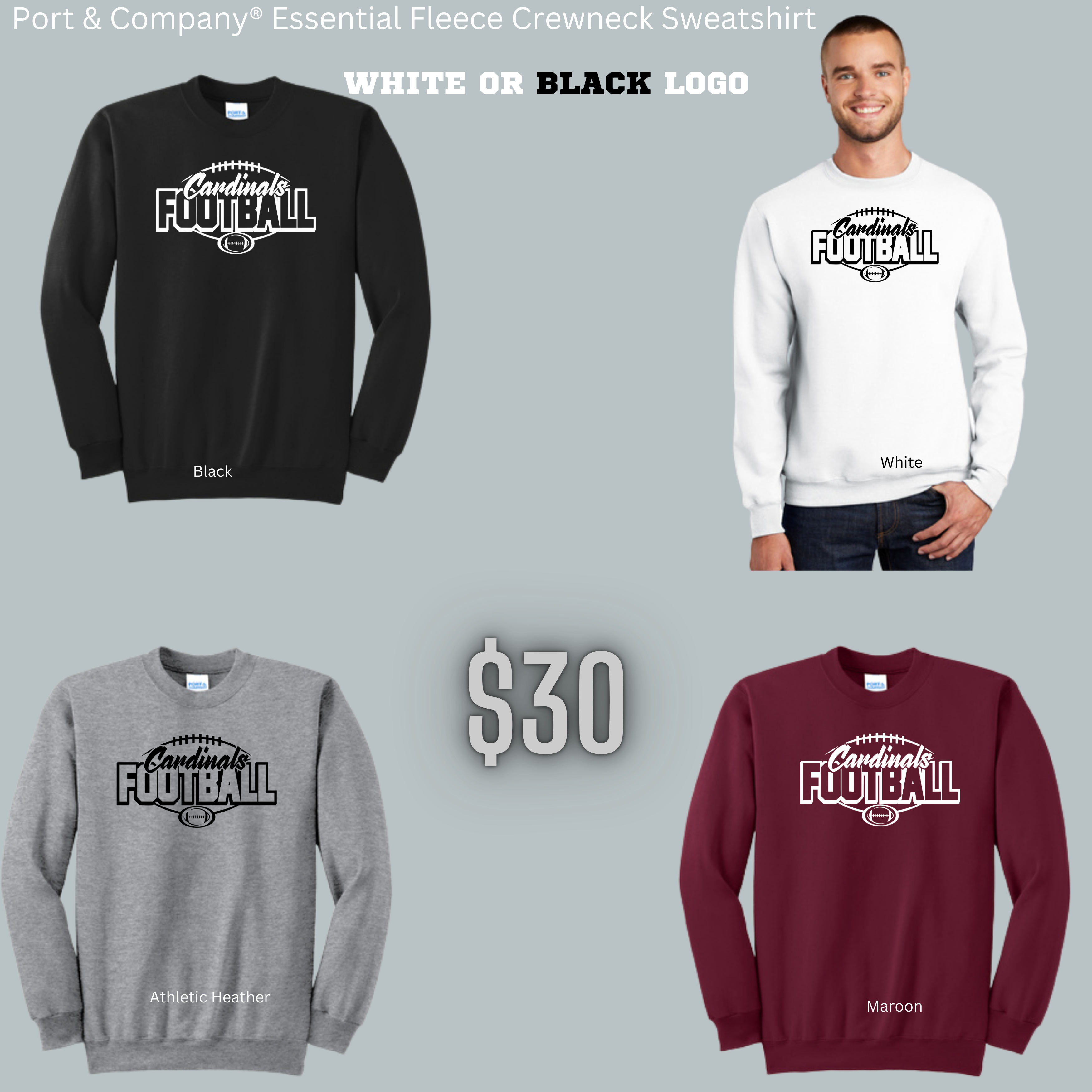 Essential Fleece Crewneck - Style 4